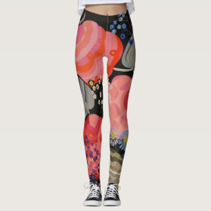 wild Flower Botanical Garden nature art Leggings