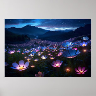 Wild Flower Calm Nature Tranquil Peace Poster