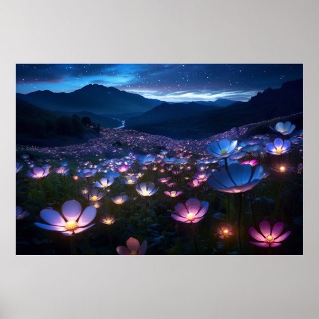 Wild Flower Calm Nature Tranquil Peace Poster (Front)