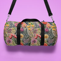 Wild Flower Faux Embroidery Floral Pattern