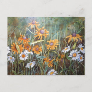 ""Wild Flower Field #2" Floral Postcard