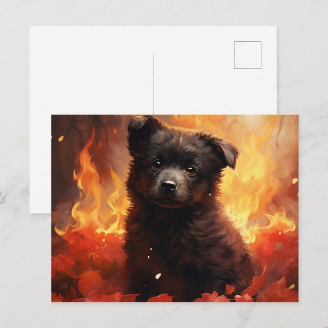 Wild Flower Fire Postcard (Front/Back)