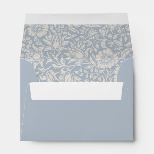 Wild Flower Floral Blue Address Envelope