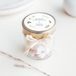 Wild flower floral elegant minimal save the date Classic Round Sticker<br><div class="desc">Wild flower floral elegant simple wedding party decor favour sticker.</div>
