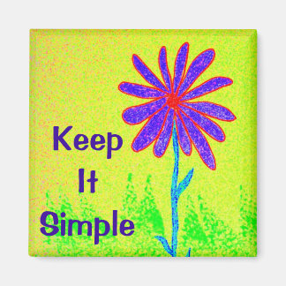 Wild Flower Keep It Simple Magnet