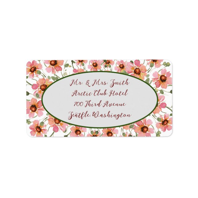 Wild Flower Label (Front)