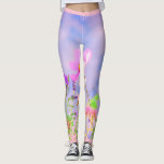 WILD FLOWER Leggings<br><div class="desc">WILD FLOWERS IN A PRETTY BLUE SKY.</div>