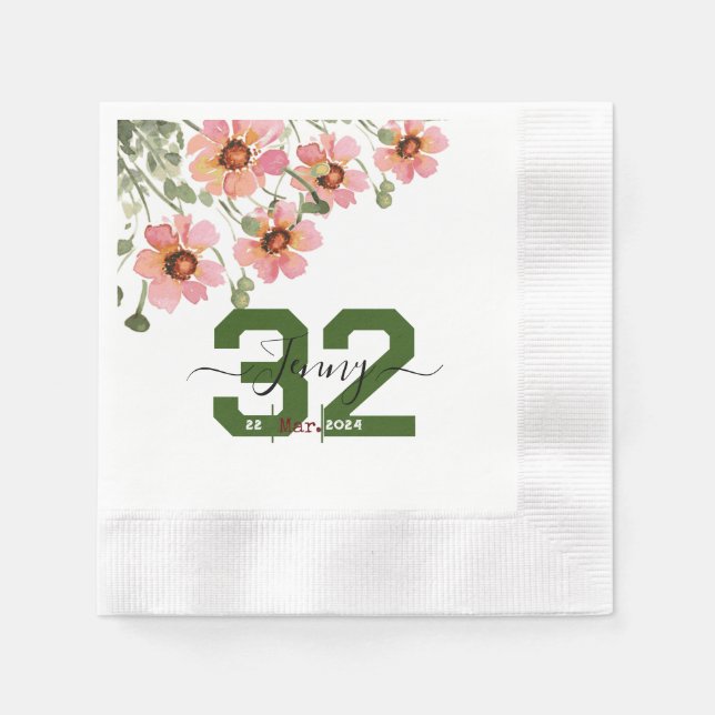 Wild Flower Napkin (Front)