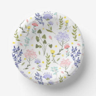 Wild flower Paper Plate