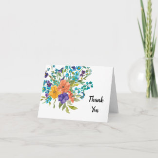 Wild Flower Thank You Card