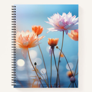 Wild flower Water Lake Nature Serene Notebook