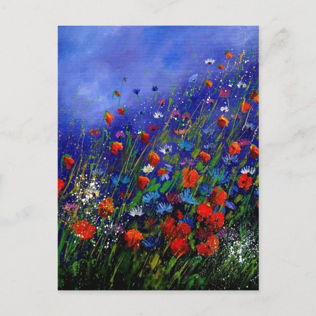 wild flowers 787 postcard (Front)