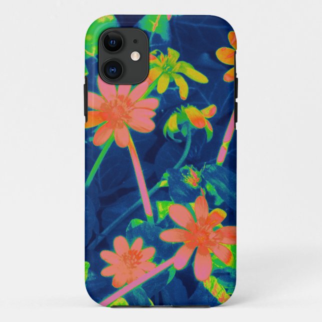 Wild Flowers Abstract Case-Mate iPhone Case (Back)