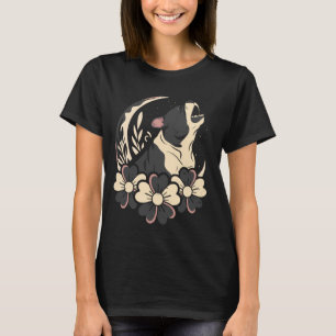 Wild Flowers American Bully Pet - Dog Breed Floral T-Shirt