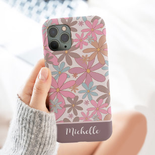  Wild Flowers Daisy Personalised with Name Floral  iPhone 13 Pro Max Case