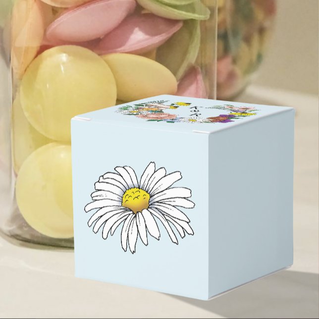 Wild Flowers Floral Blue Mushrooms Favour Box (Creator Uploaded)