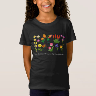 Wild Flowers Floral women and girls T-Shirt