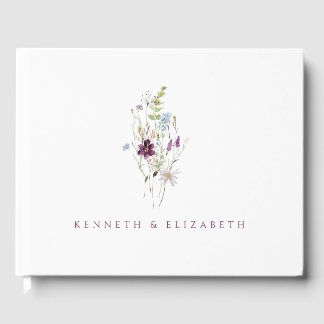 Wild Flowers Guest Book