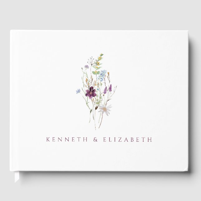 Wild Flowers Guest Book (Front)