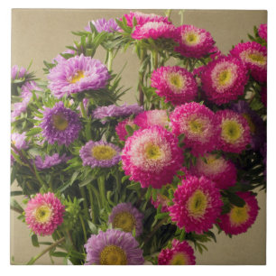 Wild Flowers in a Vase Display Tile