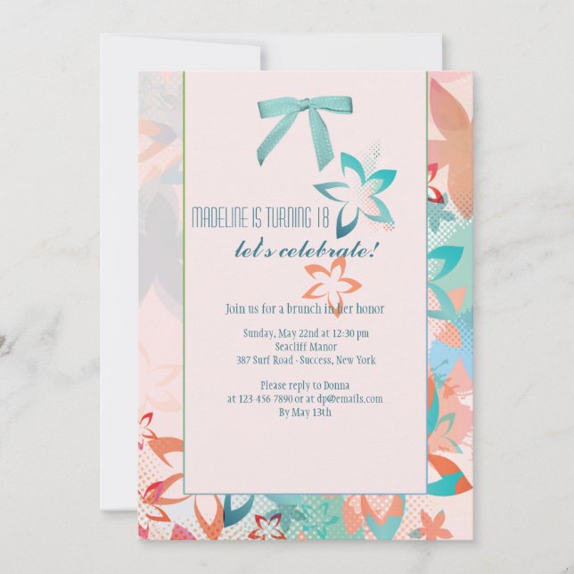 Wild Flowers Invitation (Front)