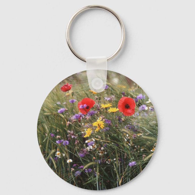Wild flowers key ring (Front)