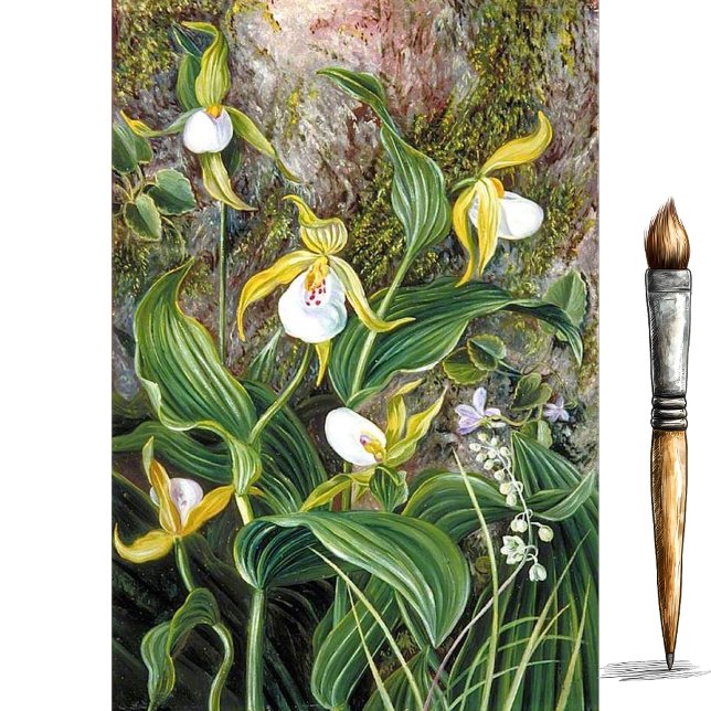 Wild Flowers of Simla, India by Marianne North Tissue Paper (Creator Uploaded)