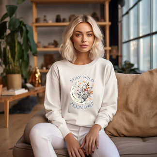 Wild flowers of the moon  sweatshirt