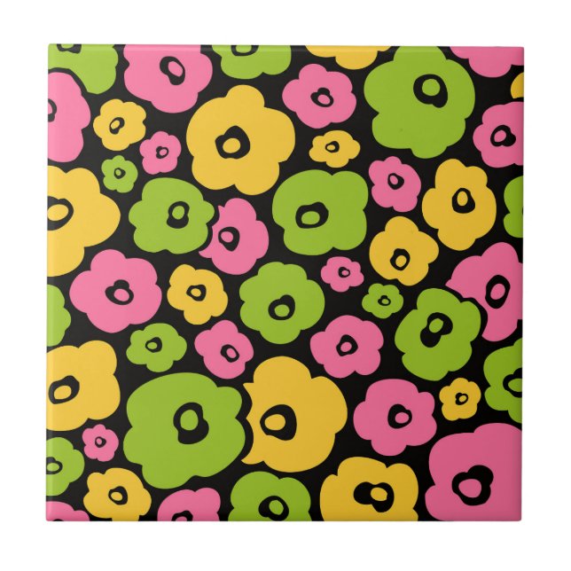 Wild Flowers Pattern Tile (Front)