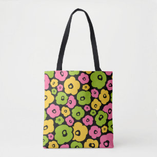 Wild Flowers Pattern Tote Bag