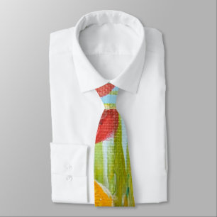 Wild flowers poppies and daisies tie