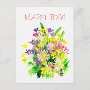 Wild flowers postcard