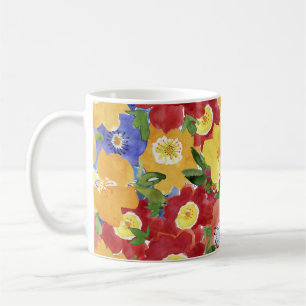 Wild Flowers: Repeated Floral Seamless Coffee Mug