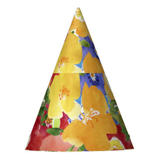 Wild Flowers: Repeated Floral Seamless Party Hat