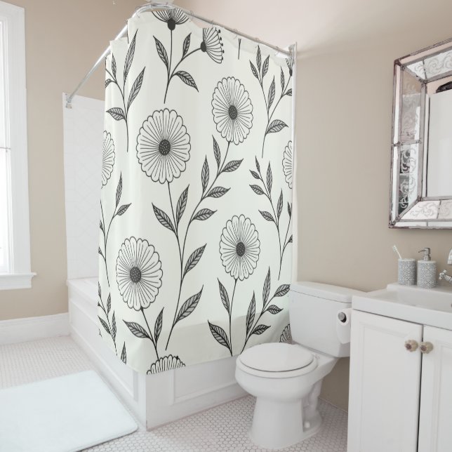 Wild Flowers Shower Curtain (In Situ)
