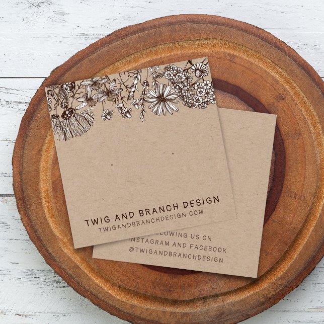 Wild Flowers Stud Earring Display Card (Wild Flowers Stud Earring Display Card)