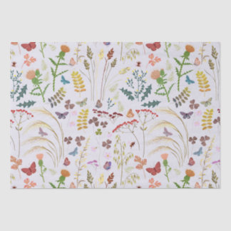 Wild flowers tissue paper