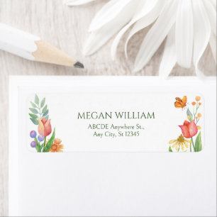 Wild flowers watercolor