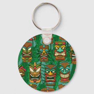 Wild Flowers Watercolor: Colourful Seamless Key Ring