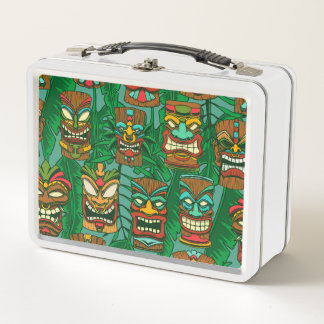 Wild Flowers Watercolor: Colourful Seamless Metal Lunch Box