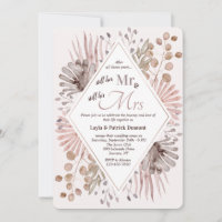 Wild Flowers Watercolor Invitation