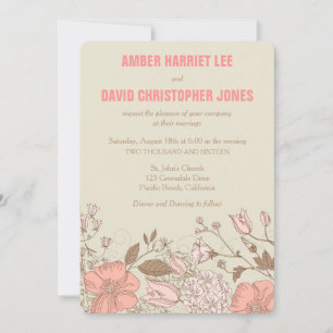 Wild Flowers -Wedding Invitation
