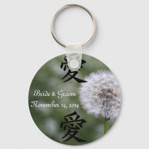 Wild Flowers Wedding Invitations and Favours Key Ring