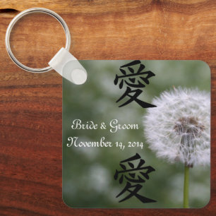 Wild Flowers Wedding Invitations and Favours Key Ring