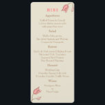 Wild Flowers Wedding Menu Card<br><div class="desc">This nature inspired wild flowers Wedding Menu Card is a part of the 'Wild Flowers Wedding Invitation Set'. It exudes beauty and would be perfect for spring and summer weddings. It can also be customised to fit any beautiful botanical affair. This is a part of a Wedding Set . Please...</div>