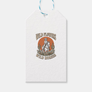 Wild Flowers Wild Horses Western Cowgirl Shirt Des Gift Tags