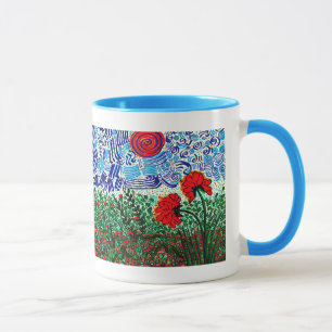 Wild Flowers Wild Sky Coffee Mug
