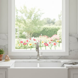 Wild Flowers Window Cling