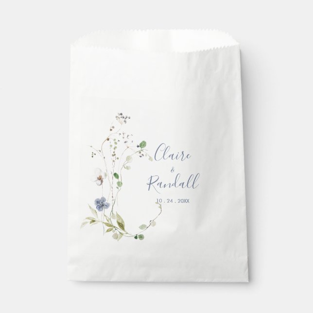 Wild Forest Floral Wedding   Favour Bags (Front)