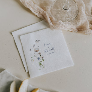 Wild Forest Floral Wedding Napkins